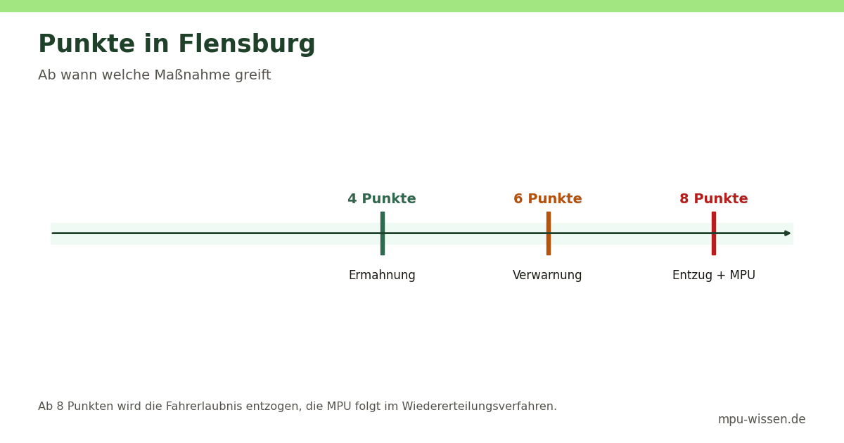 Punkte in Flensburg – Ab wann welche Maßnahme greift