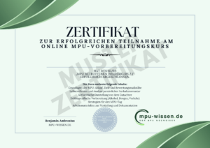 Zertifikat als Muster