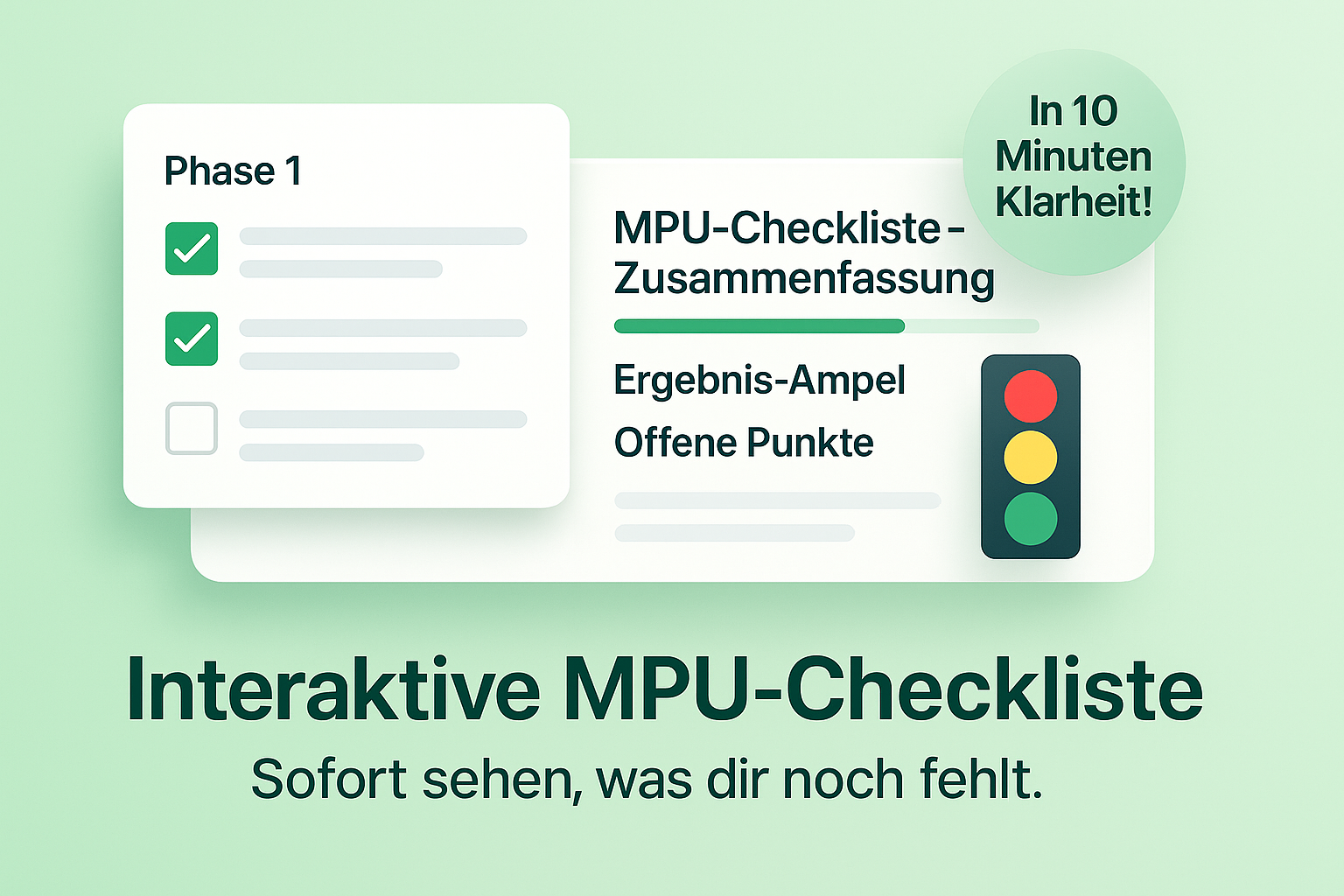 Interaktive MPU-Checkliste